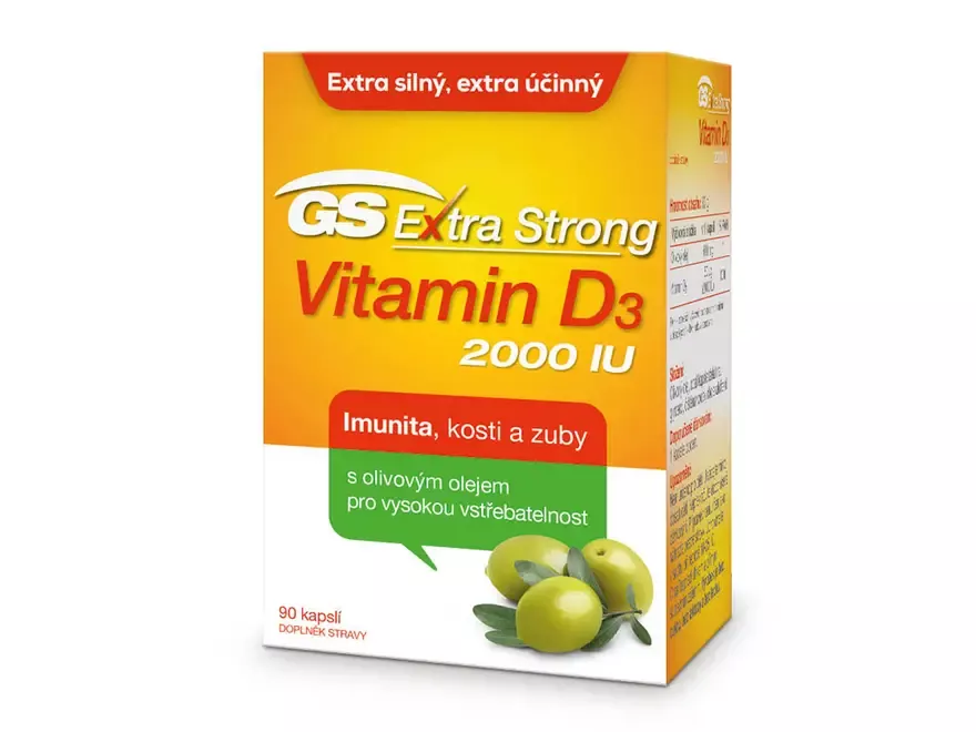 GS Extra Strong Vitamin D3 2000 IU cps.90